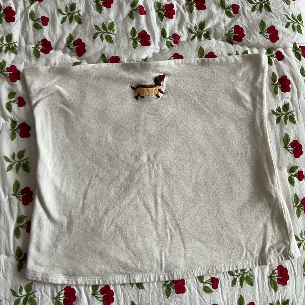Hollister wiener dog hot dog tube top